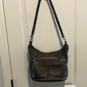 Brighton Your Bag F594575 Pewter Bronze Wide Bottom Bucket Purse